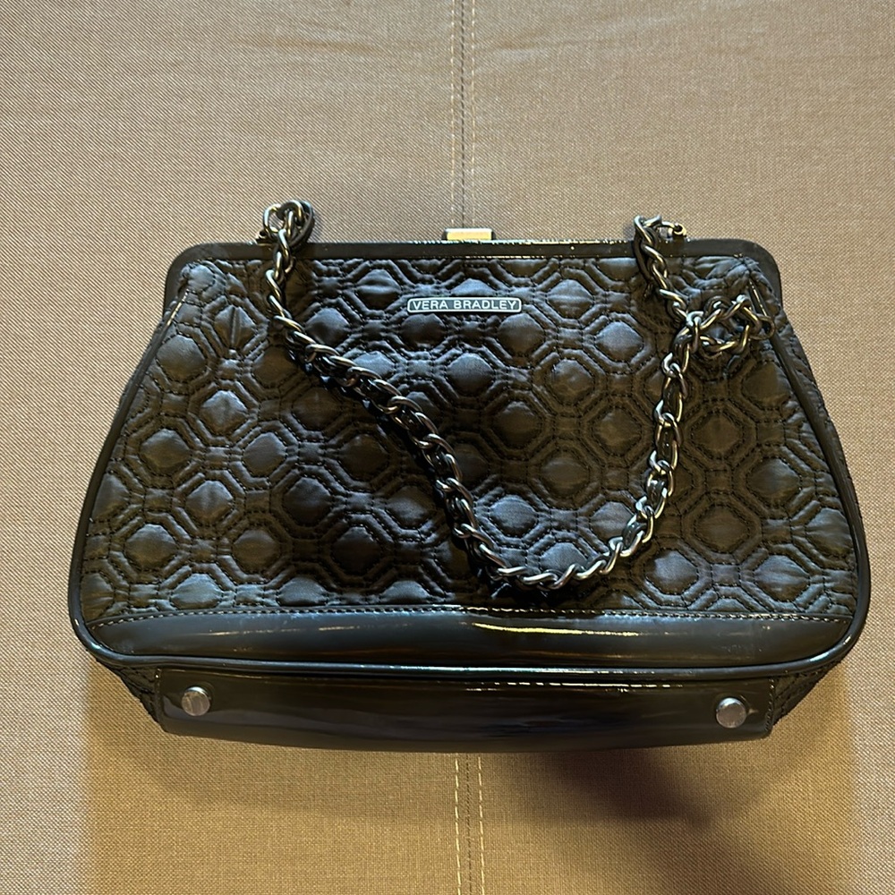 Vera Bradley Gray Clasped Purse